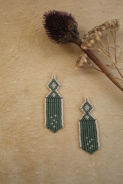 mini diamond dancers - sage green + cream